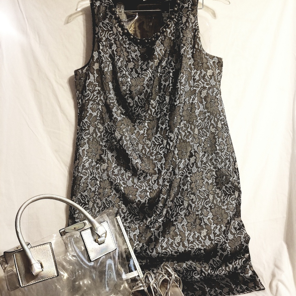 PLUS SIZE Pewter "Dressy" Event Dress